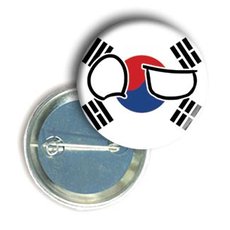 Значок - смайл "Южная Корея" на булавке