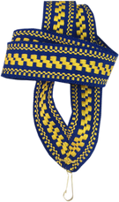 Стрічка для медалі - синьо-жовтий орнамент
