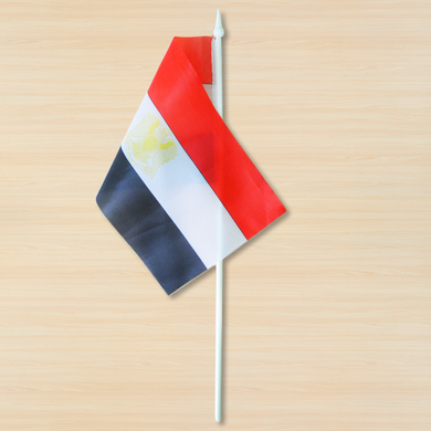 Прапорець "Єгипет" з гербом ("Єгипетський прапор з гербом")