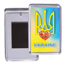 Сувенірний магніт на холодильник "Герб України - Арт 5"