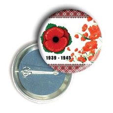 Значок пам'яті з маками "1939-1945"