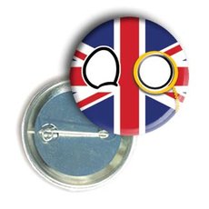Значок смайл "Великобританія" на булавці