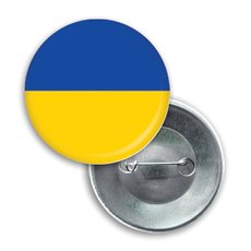 Значок круглый "Флаг Украины"
