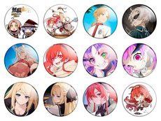 Значки аниме "Mushoku Tensei Isekai Ittara Honki Dasu" (Реинкарнация безработного) - набор 12 шт.
