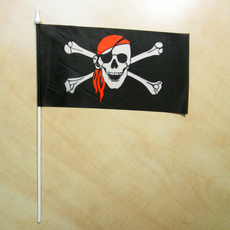 Флажок "Флаг пиратский" ("Анархистский флаг")