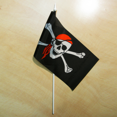 Флажок "Флаг пиратский" ("Анархистский флаг")