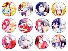 Аниме значки "Zombieland Saga" (Зомбиленд: Сага) - набор 12 шт.