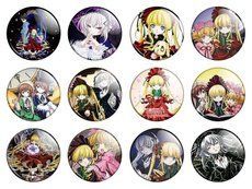 Значки аниме "Rozen Maiden" (Розен Мэйден) - набор 12 шт.