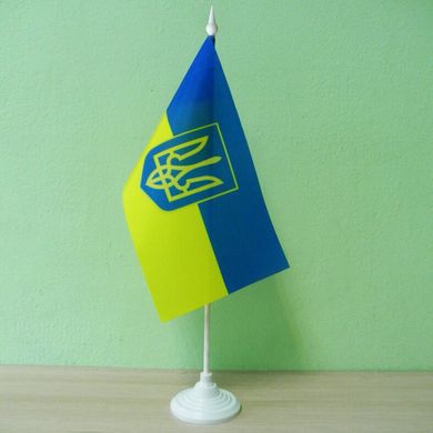Флажок "Флаг Украины" / "Україна" на подставке