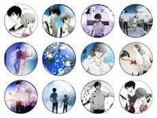 Значки аниме "Terror in Resonance" (Резонанс Ужаса) - набор 12 шт.