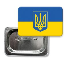 Значок "Флаг Украины с гербом"