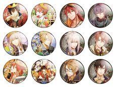 Значки аниме "Code: Realize - Guardian of Rebirth" (Код: Осознание - Страж перерождения) - набор 12 шт.