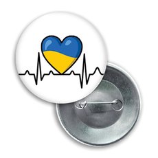 Значок патриотический "Сердце Украины"